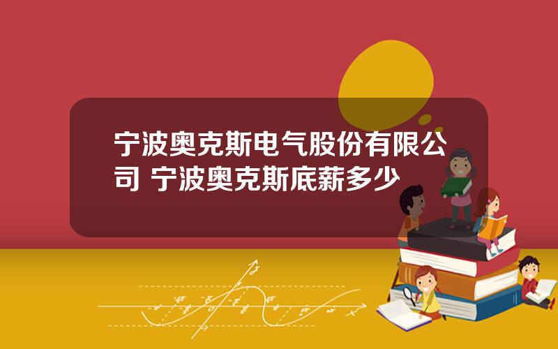 宁波奥克斯电气股份有限公司 宁波奥克斯底薪多少